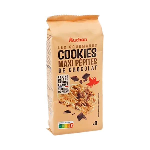 PRODUCTO ALCAMPO Galletas cookies con maxi pepitas de chocolate 184 g. - 0.18 kg - Imagen del producto en Findit