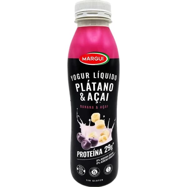 Yogur Liquido Proteico Platano / Açai - 0.4 kg - Imagen del producto en Findit