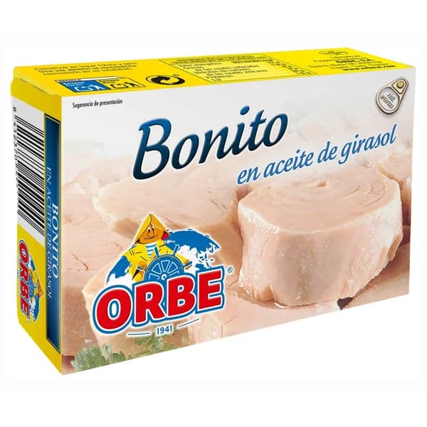 ORBE Bonito en aceite de girasol 72 gr. - 0.07 kg - Imagen del producto en Findit