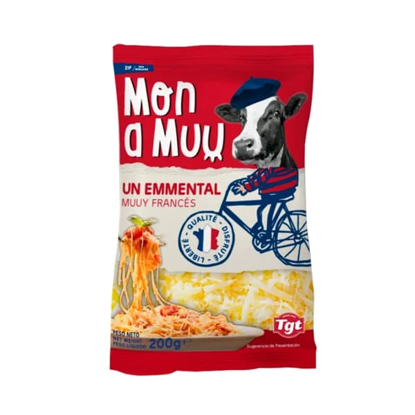 MON A MUU Queso rallado emmental 200g - 0.2 kg - Imagen del producto en Findit
