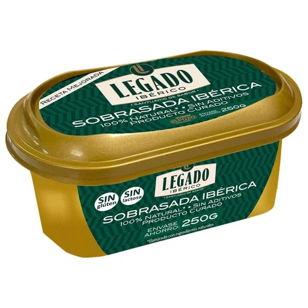 LEGADO IBÉRICO Tarrina de sobrasada ibérica 100% natural (producto curado) 250 g. - 0.25 kg - Imagen del producto en Findit