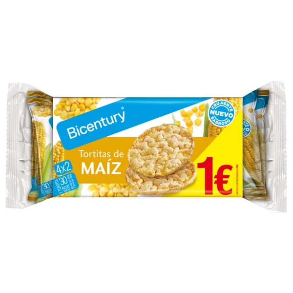 BICENTURY Tortitas de maiz 60 g. - 0.06 kg - Imagen del producto en Findit