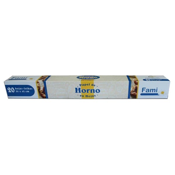FAMI Papel de horno antiadherente en hojas 20uds - 1 ud - Imagen del producto en Findit