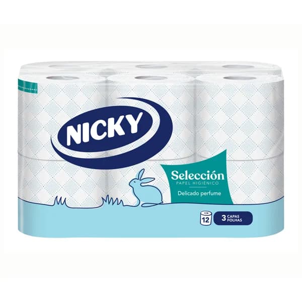 NICKY Papel higiénico selección 12 rollos - 1 ud - Imagen del producto en Findit