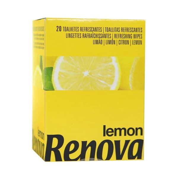 RENOVA Toallitas húmedas refrescantes con perfume de limón 20 uds. - 1 ud - Imagen del producto en Findit