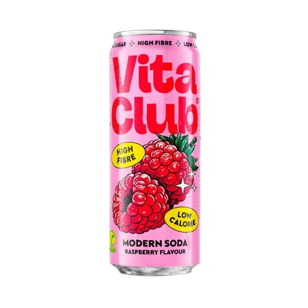 VITACLUB Refresco con fibra con sabor a frambuesa 330 ml - 0.33 l - Imagen del producto en Findit
