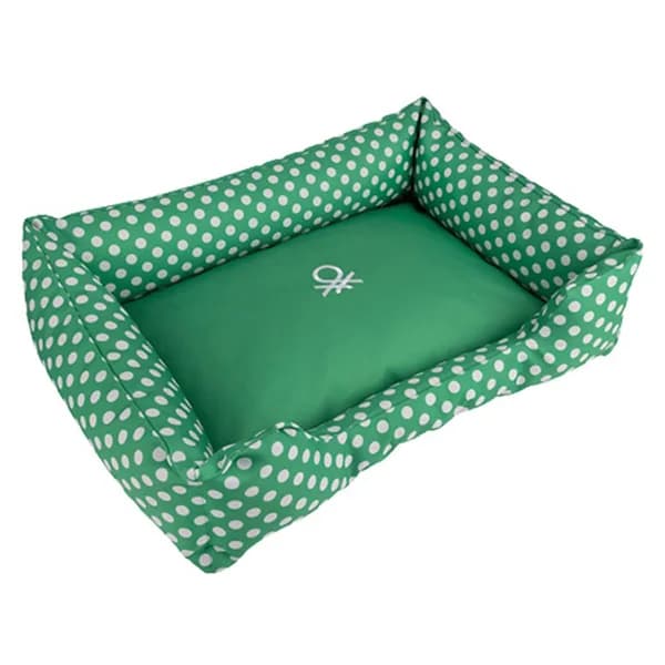 UNITED COLORS OF BENETTON Cuna verde de lunares talla L 75x65 cm. - 1 ud - Imagen del producto en Findit