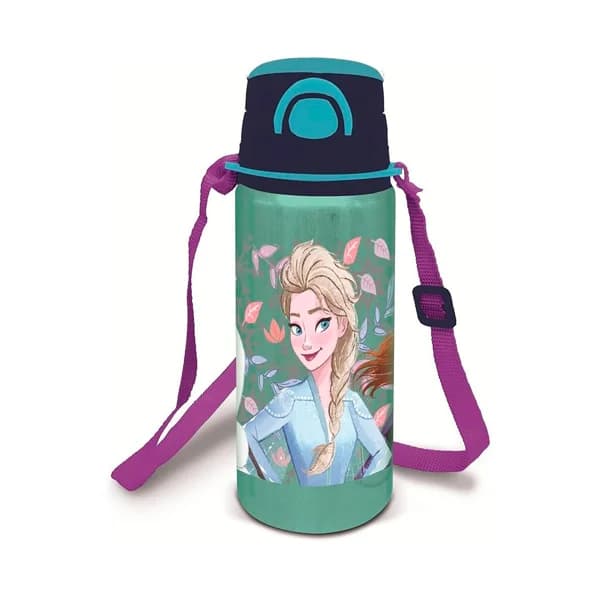 Botella pop up de Frozen de aluminio con correa de 730ml, STOR - 1 ud - Imagen del producto en Findit