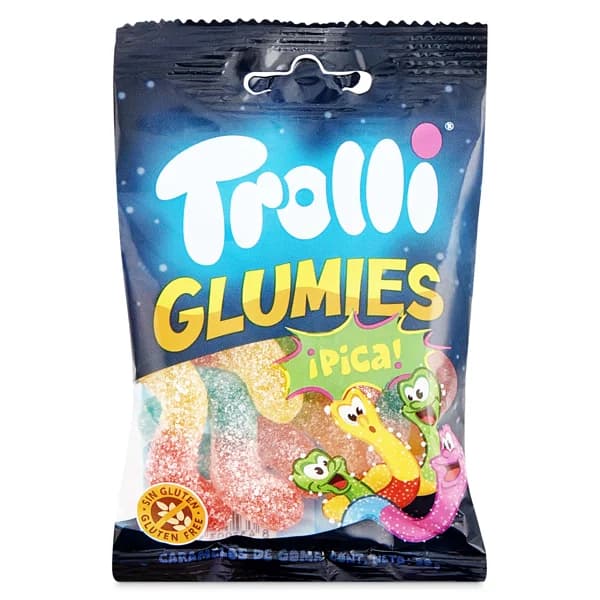 Golosinas gusanos ácidos glumies Trolli bolsa 50 g - 0.05 kg - Imagen del producto en Findit