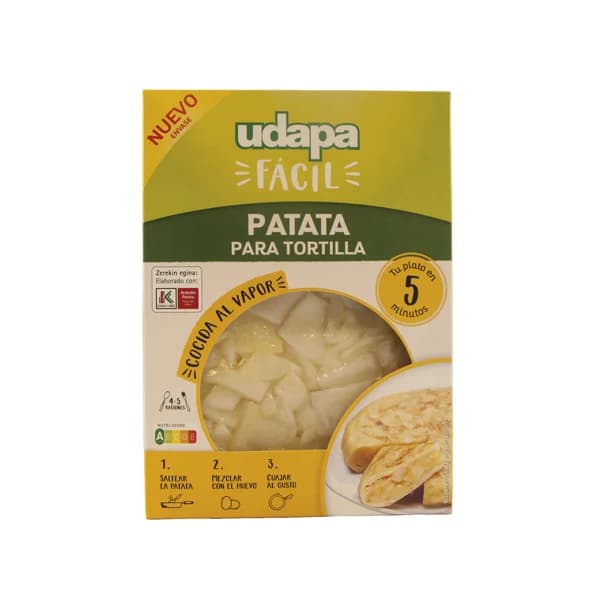 Patatas para tortilla UDAPA FÁCIL 450 g. - 0.45 kg - Imagen del producto en Findit