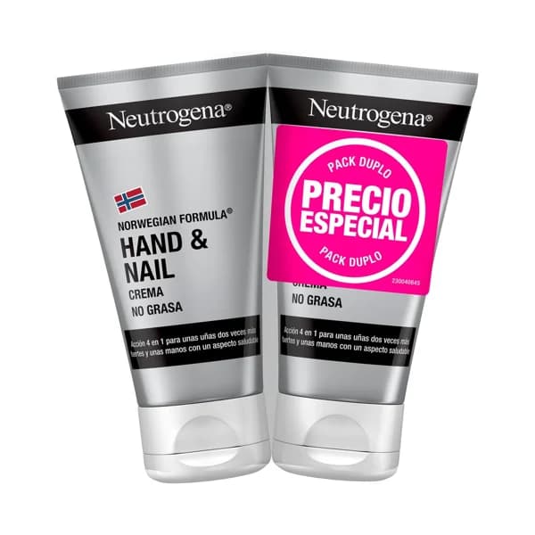 NEUTRÓGENA Crema hidratante no grasa para manos y uñas 2 x 50 ml. - 0.15 l - Imagen del producto en Findit