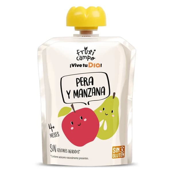 Alimento infantil con puré de pera y manzana Fruticampo de Dia bolsa 90 g - 0.09 kg - Imagen del producto en Findit