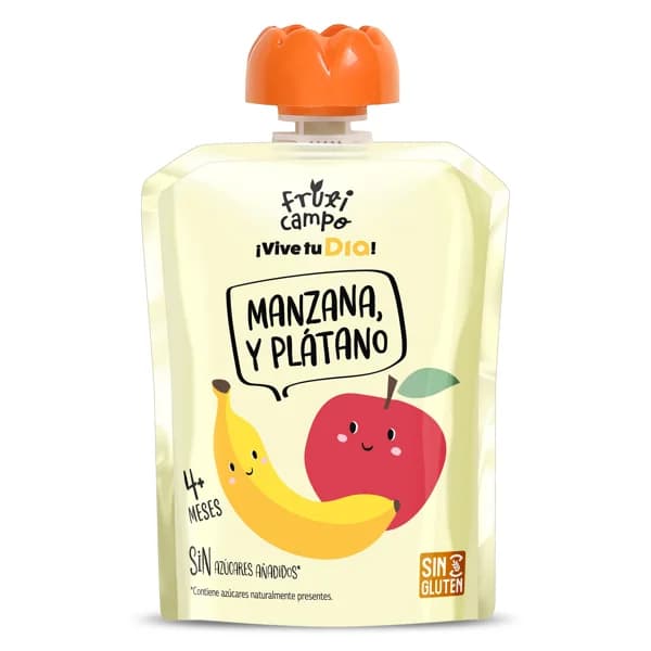 Alimento infantil con puré de manzana y plátano Fruticampo de Dia bolsa 90 g - 0.09 kg - Imagen del producto en Findit