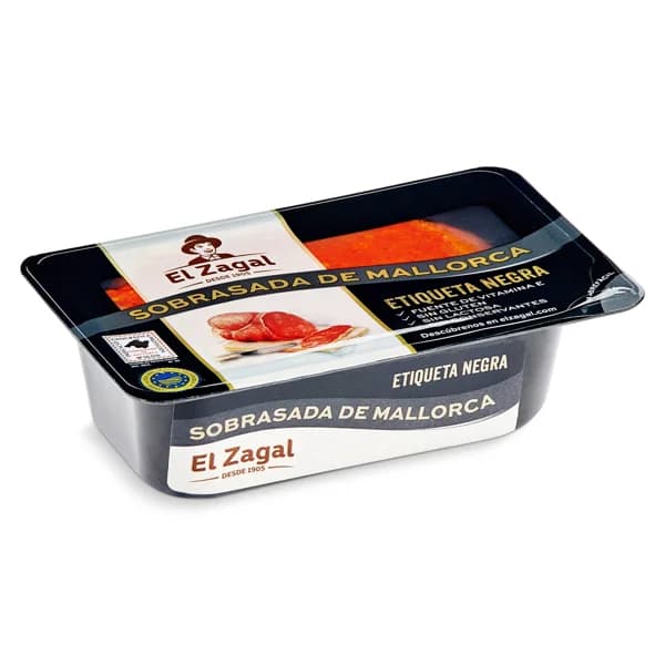 Sobrasada de Mallorca etiqueta negra El Zagal tarrina 200 g - 0.2 kg - Imagen del producto en Findit