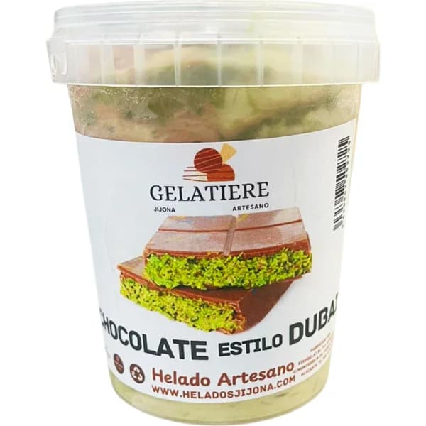 Helado Tarrina Chocolate Dubai - 0.5 l - Imagen del producto en Findit
