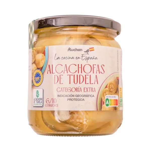 PRODUCTO ALCAMPO Alcachofas Indicación Geográfica Protegida de Tudela 6/10 corazones 345 g. - 0.21 kg - Imagen del producto en Findit