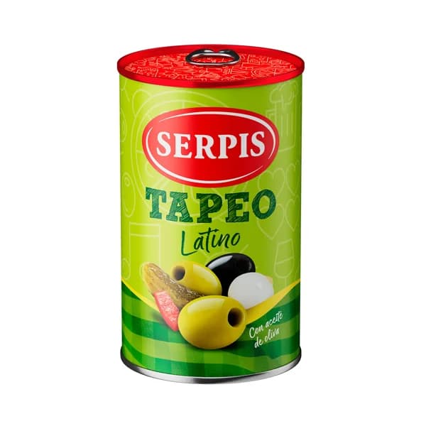 SERPIS Surtido de encurtidos con aceite de oliva lata 150 g. - 0.13 kg - Imagen del producto en Findit