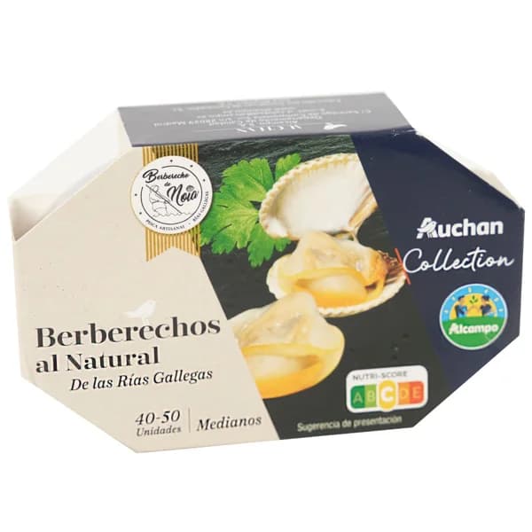 ALCAMPO CULTIVAMOS LO BUENO Collection Berberecho al natural 40/50 de la ria gallega lata 63 g. - 0.06 kg - Imagen del producto en Findit