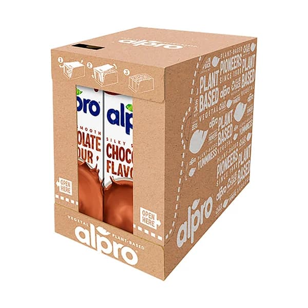 ALPRO Bebida de soja con chocolate 8 x 1 l. - 8 l - Imagen del producto en Findit