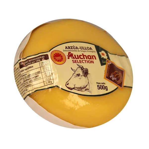 AUCHAN Queso Arzúa Ulloa D.O.P. 500 g. Producto Alcampo - 0.5 kg - Imagen del producto en Findit