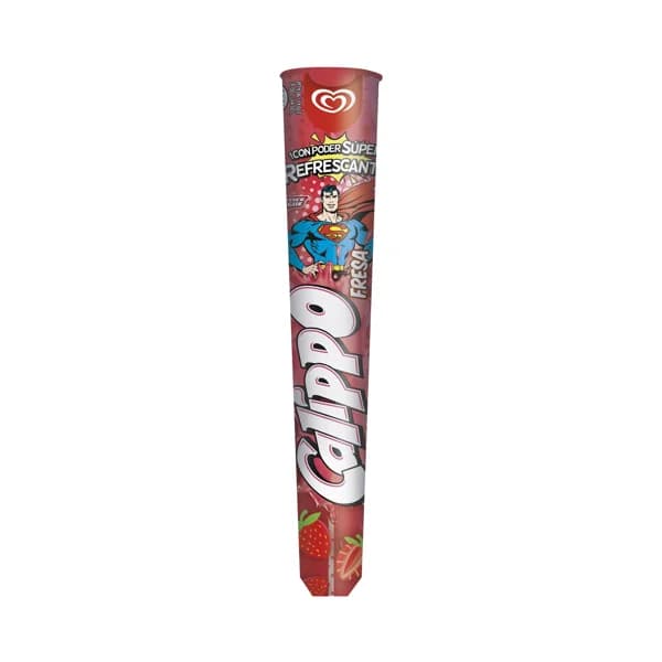 CALIPPO Helado de agua con sabor a sorbete de fresa 105 ml. - 0.11 l - Imagen del producto en Findit