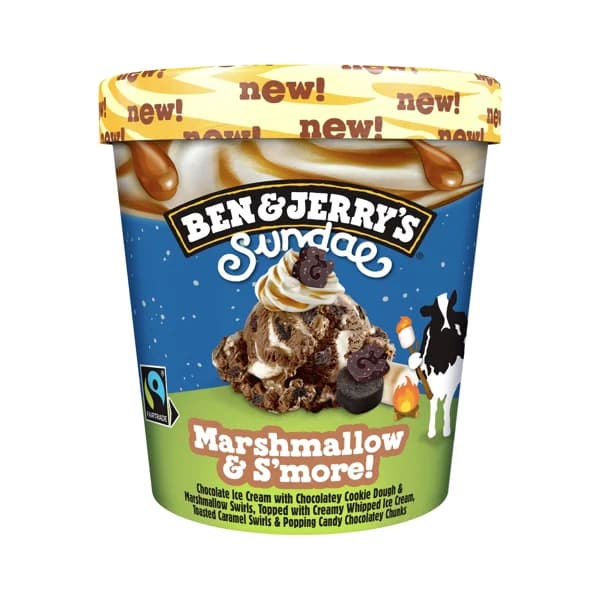 BEN & JERRY'S Sundae Tarrina de helado chocolate con masa de galleta cacao y helado de nata 427 ml. - 0.43 l - Imagen del producto en Findit