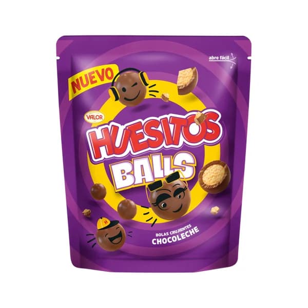 HUESITOS Balls Bolas crujientes de chocolate  140 g. - 0.14 kg - Imagen del producto en Findit