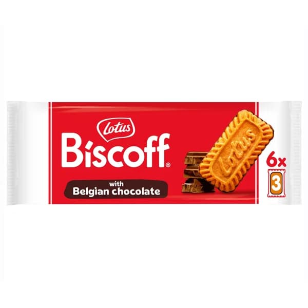 LOTUS Biscoff Galleta caramelizada bañada en chocolate belga 132 g. - 0.13 kg - Imagen del producto en Findit
