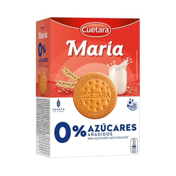 CUETARA Galletas maría sin azucares añadidos 400 g. - 0.4 kg - Imagen del producto en Findit