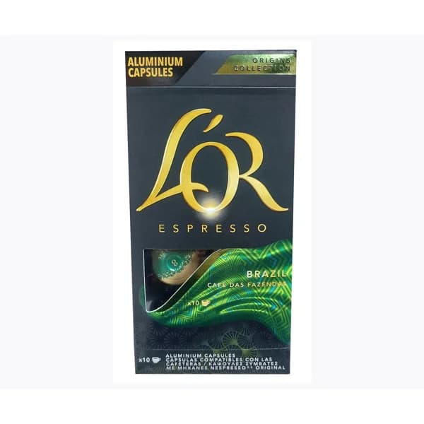 L´OR Café en cápsulas origen Brasil 10 uds. 52 gr. - 0.05 kg - Imagen del producto en Findit