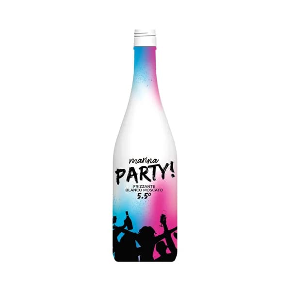 MARINA PARTY! Vino frizzante blanco moscato con baja graduación alcoholica (5.5%) botella 75 cl. - 0.75 l - Imagen del producto en Findit