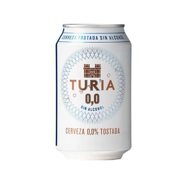 TURIA Cerveza tostada 0,0% lata 330 ml - 0.33 l - Imagen del producto en Findit