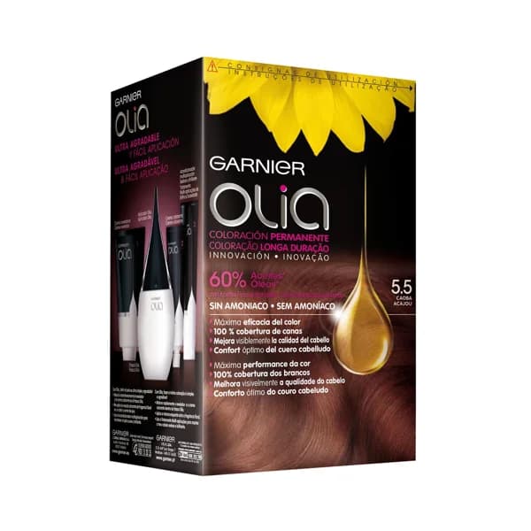 GARNIER Tinte de pelo color caoba, tono 5.5 GARNIER Olia. - 1 ud - Imagen del producto en Findit