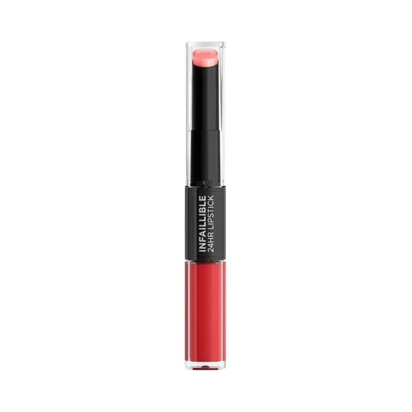 L´ORÉAL PARIS Infaillible 24h , tono 501 Timeless red  Pintalabios de larga duración, hidratante y con acabado brillante. - 1 ud - Imagen del producto en Findit