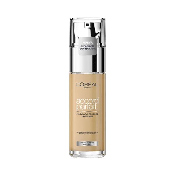 L´ORÉAL PARIS Accord parfait  tono 4 N Beige Base de maquillaje modulable con ácido Hialurónico. - 1 ud - Imagen del producto en Findit
