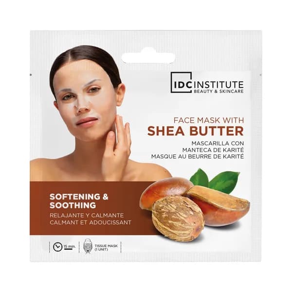 IDC INSTITUTE Mascarilla facial relajante y calmante con manteca de karité. - 1 ud - Imagen del producto en Findit