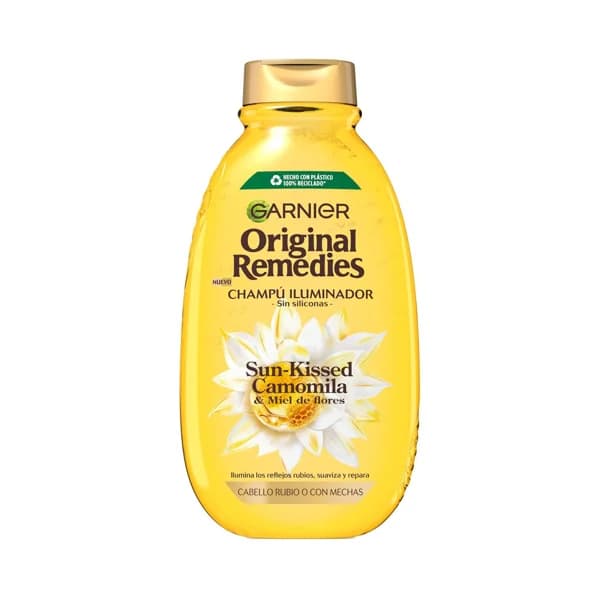 ORIGINAL REMEDIES Sun-kissed de Garnier Champú iliminador para cabellos rubios o con mechas 400 ml. - 0.4 l - Imagen del producto en Findit