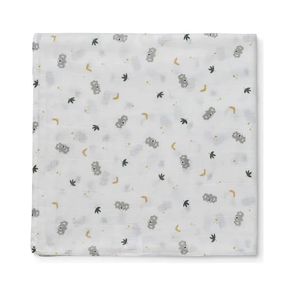 Pañal de tela, diseño koala, color blanco, INTERBABY. - 1 ud - Imagen del producto en Findit