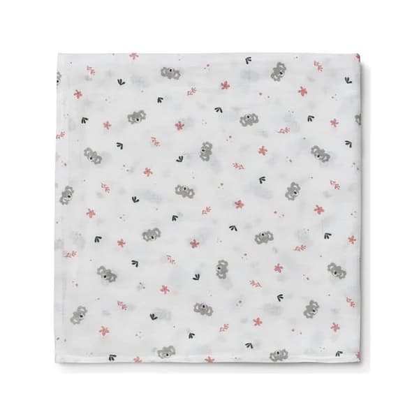 Pañan de tela, diseño koala, color blanco, INTERBABY. - 1 ud - Imagen del producto en Findit
