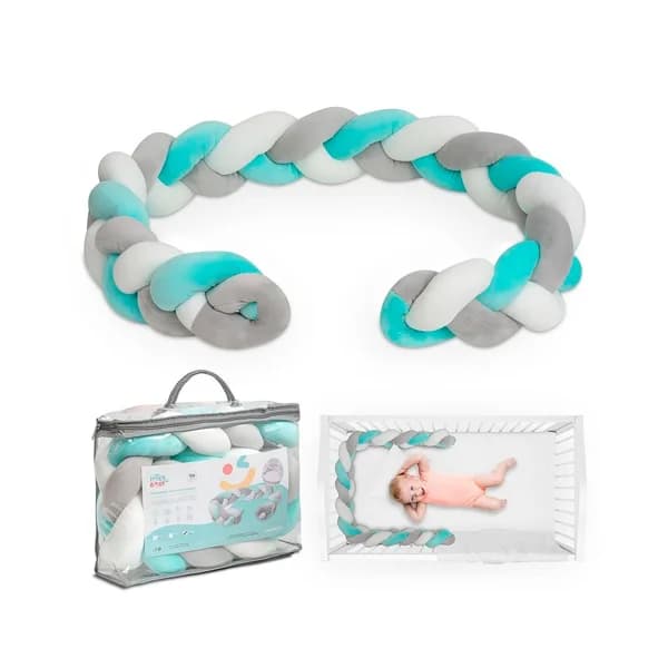 Trenza decorativa, reductor antivuelco, color azul y gris, INTERBABY. - 1 ud - Imagen del producto en Findit