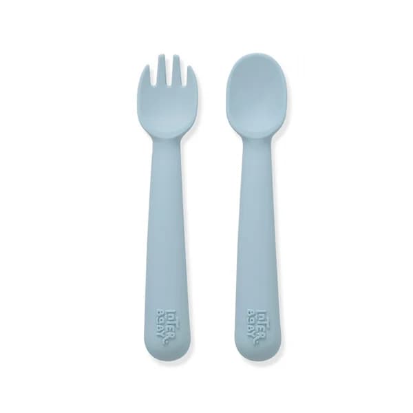 Cubierto de silicona, color azul, INTERBABY. - 1 ud - Imagen del producto en Findit