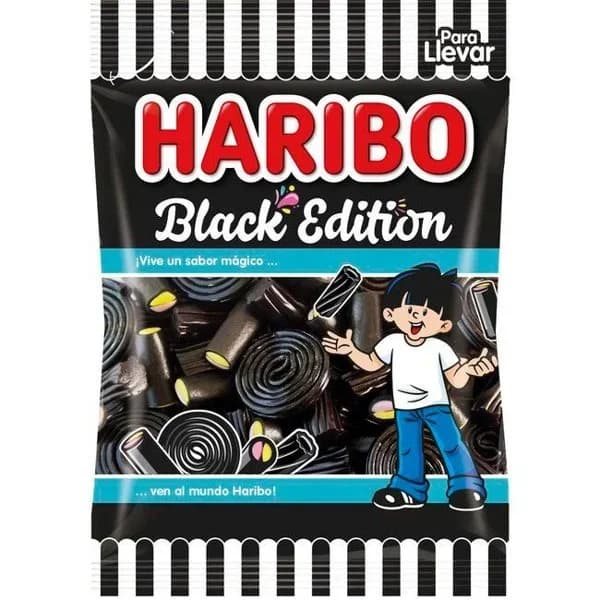 Caramelos de goma regaliz Black Edition Haribo 150 g. - 0.15 kg - Imagen del producto en Findit