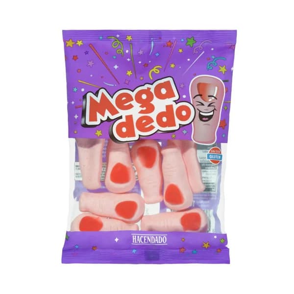 Golosinas Mega Dedo Hacendado - 0.1 kg - Imagen del producto en Findit