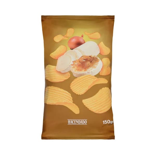 Patatas fritas sabor queso de cabra y cebolla caramelizada Hacendado - 0.15 kg - Imagen del producto en Findit