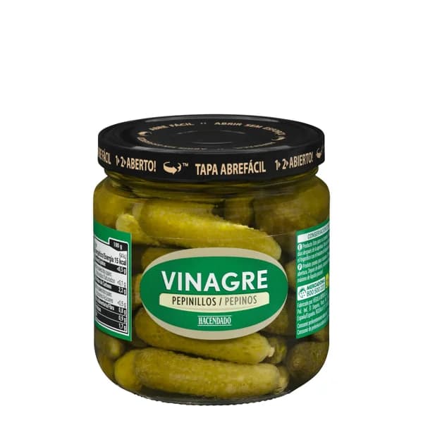 Pepinillos en vinagre Hacendado - 0.23 kg - Imagen del producto en Findit