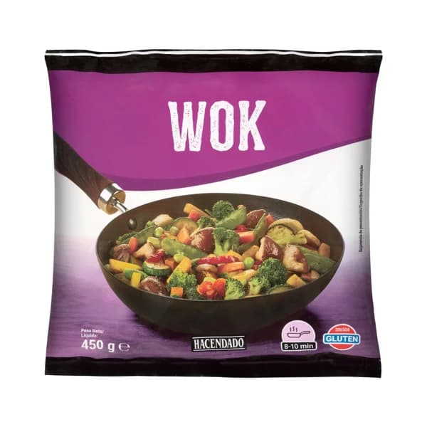 Wok de verduras Hacendado ultracongelado - 0.45 kg - Imagen del producto en Findit