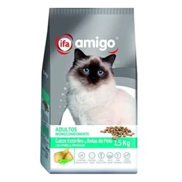 Comida para gatos estériles/bolas de pelo 1,5 Kg - 1.19 kg - Imagen del producto en Findit