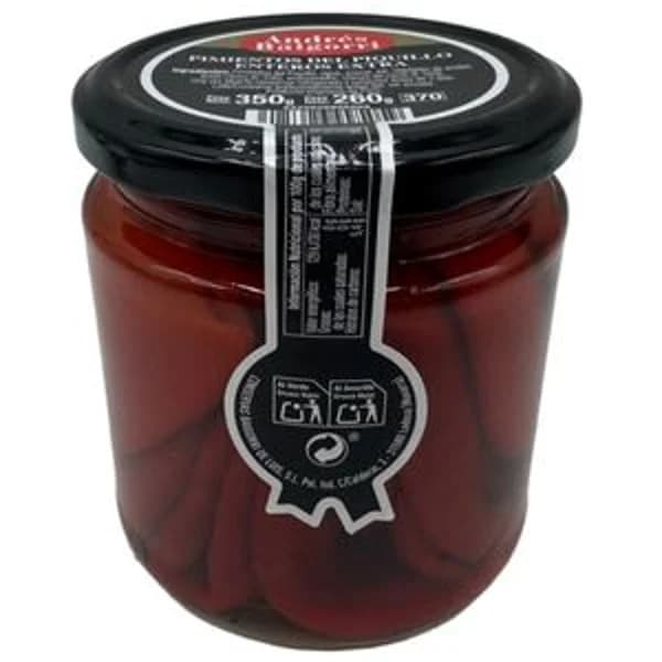 Pimineto del piquillo entero 350 g - 0.26 kg - Imagen del producto en Findit