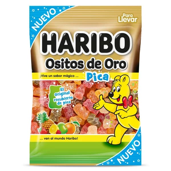 Golosinas ositos de oro pica Haribo bolsa 100 g - 0.1 ud - Imagen del producto en Findit