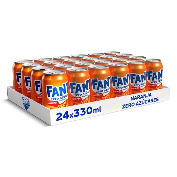 Refresco de naranja zero azúcares Fanta pack 24 x 33 cl - 7.93 l - Imagen del producto en Findit